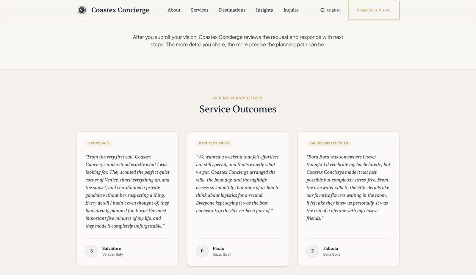 Coastex client testimonials